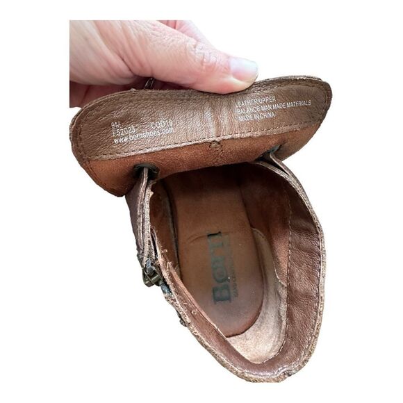 Born | Kristina Slip on Ankle Bootie in Dark Brown | 9 - Picture 4 of 8